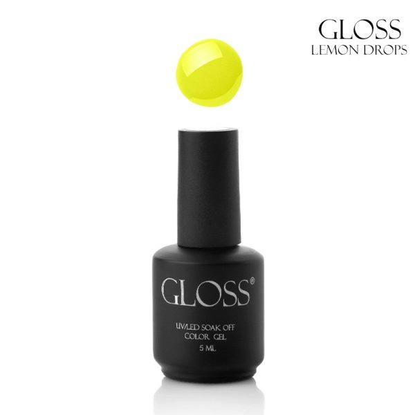 Гель-лак GLOSS Lemon Drops 503 (салатовый неоновый), 5 мл